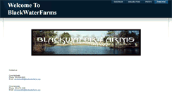 Desktop Screenshot of blackwaterfarms.org